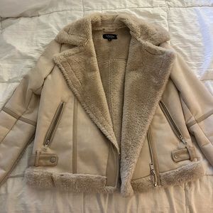 Fur Lined Moto Jacket 🤎